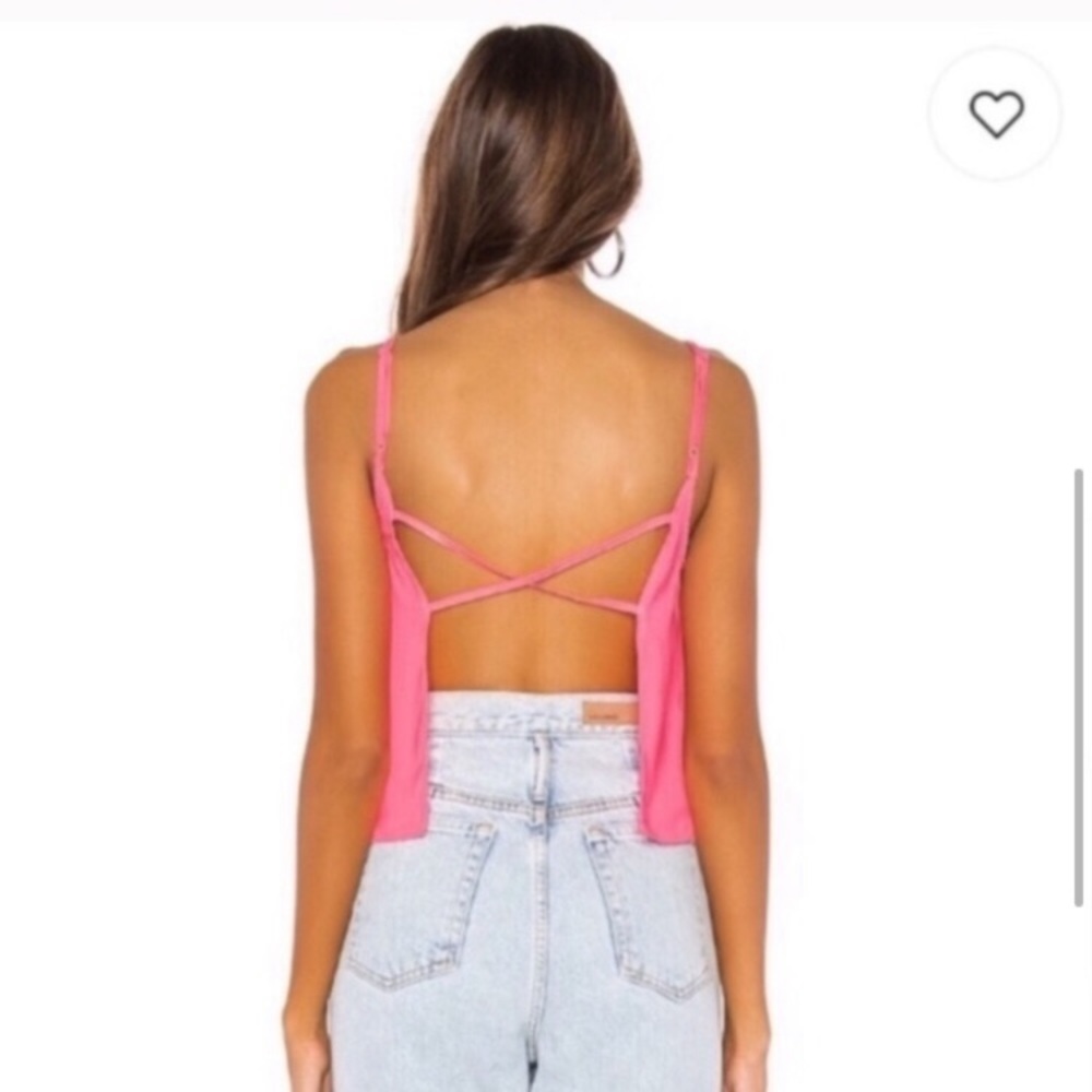 Nwt Revolve Superdown Ivana Open Back Neon Tank - image 1